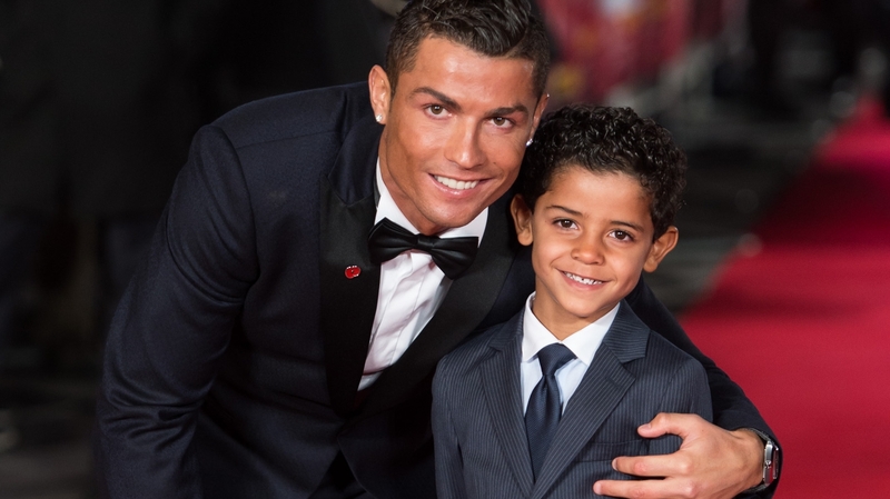 Ronaldo with his son, Cristiano Ronaldo Jr