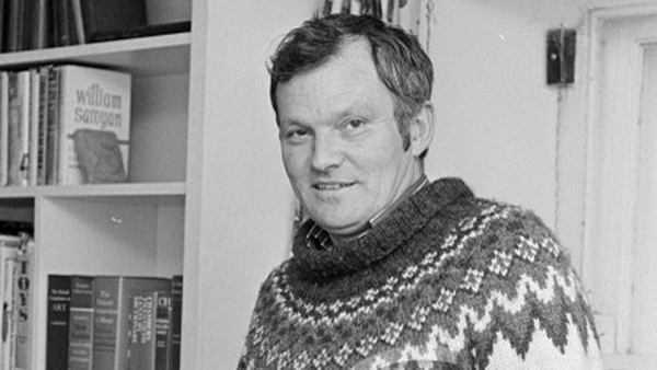 Irish writer Wesley Burrows dies aged 85, pictured here in 1977