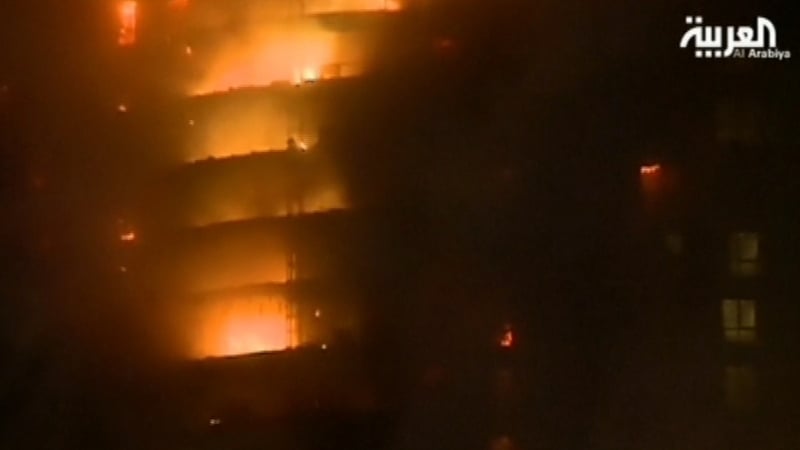 Fire broke out ahead of Dubai's New Year celebrations