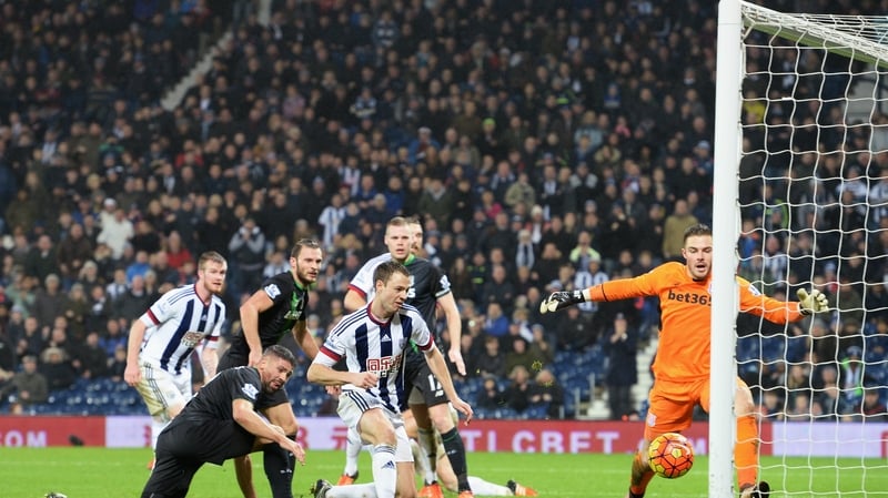 Jonny Evans prodded home the winner for the Baggies