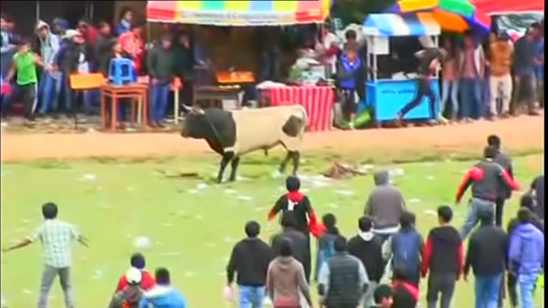 The event was part of a four-day religious festival in Peru