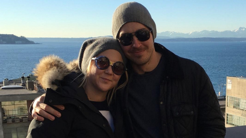 Amy Schumer and boyfriend Ben Hanisch, photo credit Ben Hanisch/Instagram