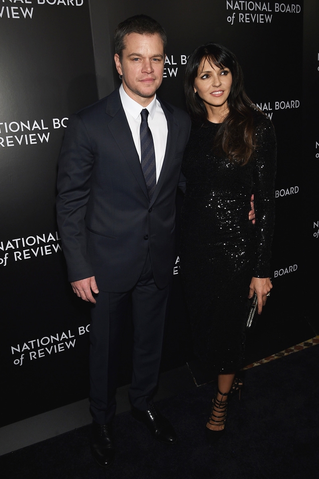 Matt Damon and Luciana Barroso