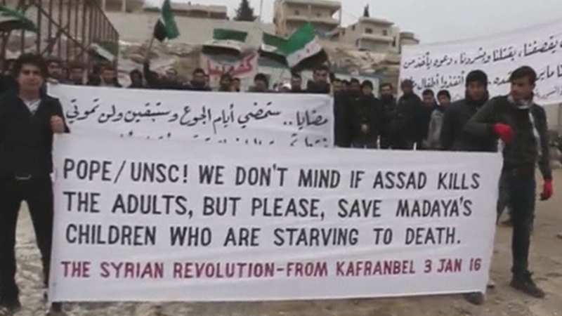 Madaya is home to 42,000 people and has hit headlines in recent days because of the cases of starvation recorded there
