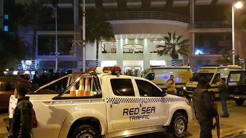 Egyptian security forces intercepted the attackers at the Bella Vista Hotel in the Red Sea resort of Hurghada