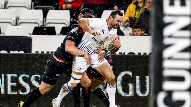 Dave Kearney scores his first try