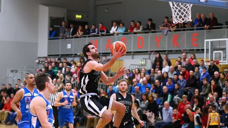 Sergio Guardia of GCD Swords Thunder soars to score