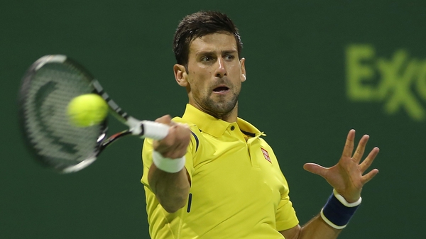 The world number one gets read to fire another winner in the Qatar Open final in Doha