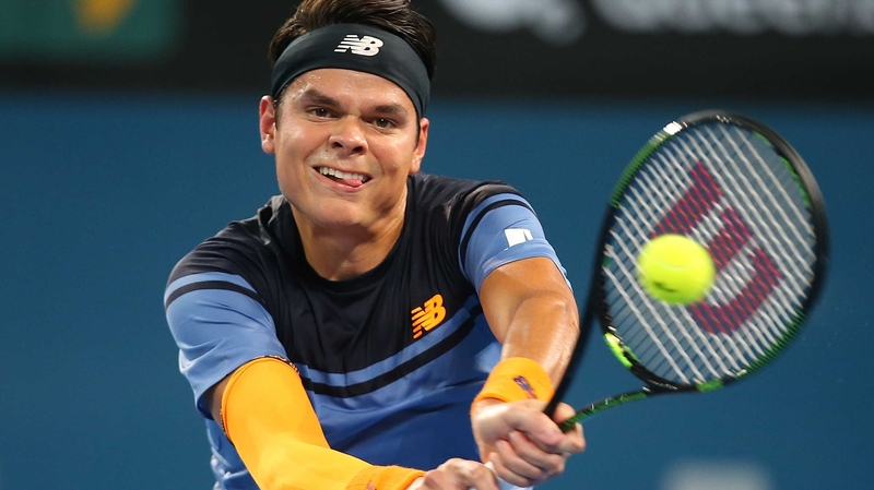 Milos Raonic prevailed 6-4 6-4 Down Under