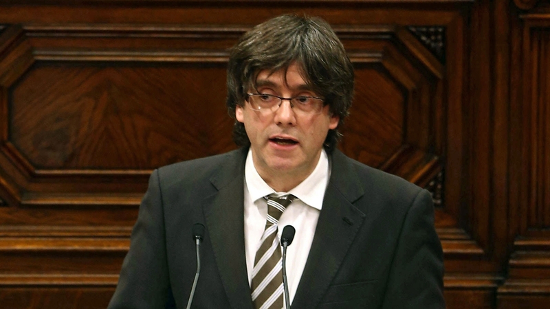 Carles Puigdemont was elected regional president of Catalonia after months of tense negotiations between Catalan parties
