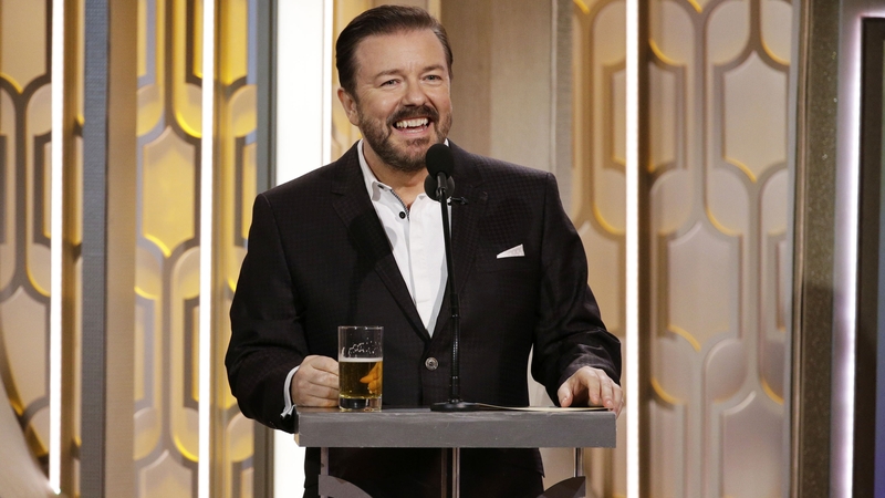 Ricky Gervais pulled no punches at the Globes