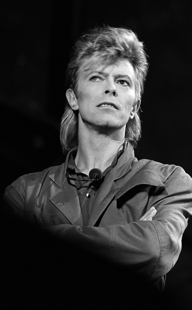 Bowie in concert in La Courneuve in 1987