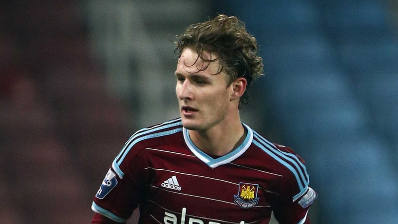 Kieran Sadlier in action for former club West Ham