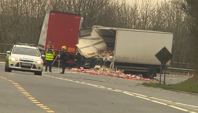 The drivers of both trucks died in the collision on the N2 in Monaghan