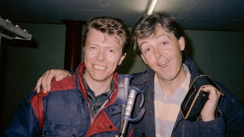 David Bowie and Paul McCartney. Photo: Paul McCartney, Facebook