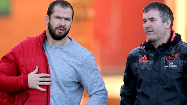 Andy Farrell (l) joins as a consultant