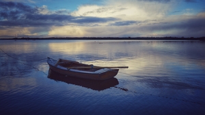 Boat in Kinvarra Bay, Co Clare (Pic: James Grandfield)