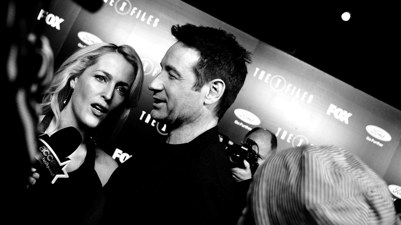 Gillian Anderson and Duchovny at the premiere of The X-Files in L.A.