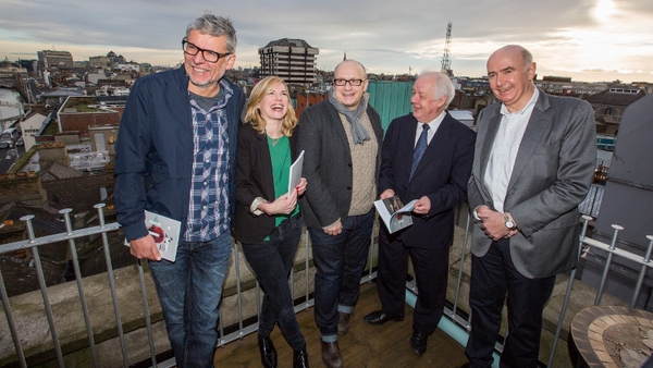L-R: Director Paddy Breathnach, actress Eva Birthistle, directors Lenny Abrahamson and Jim Sheridan and James Hickey, Chief Executive of the Irish Film Board