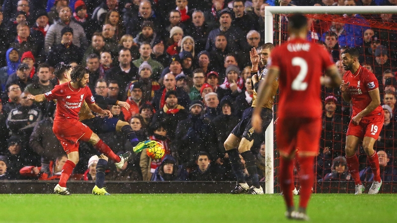 Joe Allen equalises for Liverpool late on