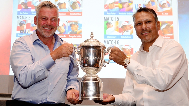 Darren Clarke and Jeev Milkha Singh go head to head for the EurAsia Cup