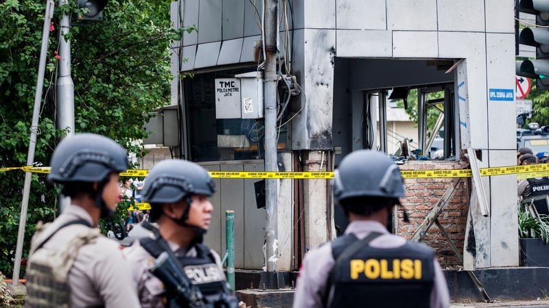 Two civilians - an Indonesian and a Canadaian - were killed in the attack, as well as five attackers