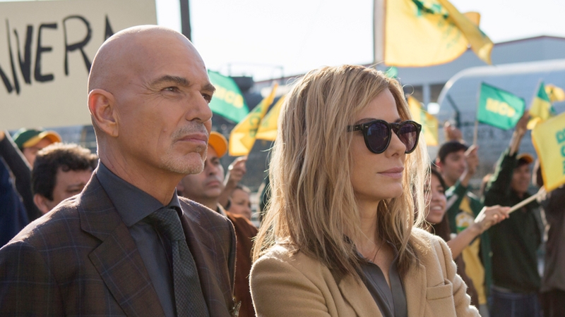 Looking on in cynical disbelief: Billy Bob Thornton and Sandra Bullock in Our Brand is Crisis.