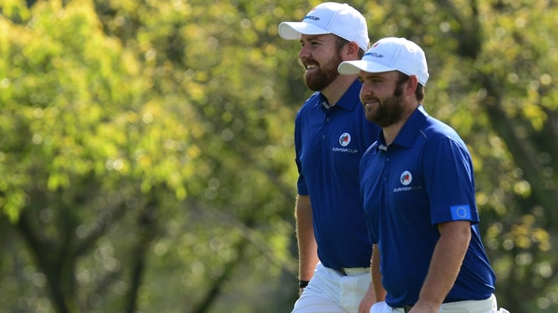 Shane Lowry's and Andy Sullivan's matching beards were in view on the opening day in Kuala Lumpur