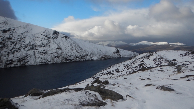 MacGillycuddy's Reeks pictured from The Devil's Punchbowl Mangerton (Pic: Pat Murphy)
