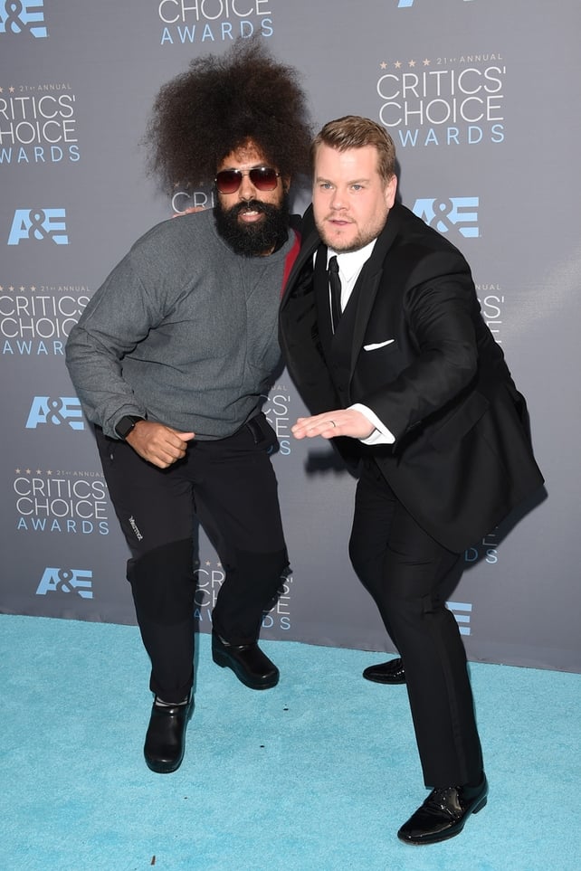 Reggie Watts and James Corden