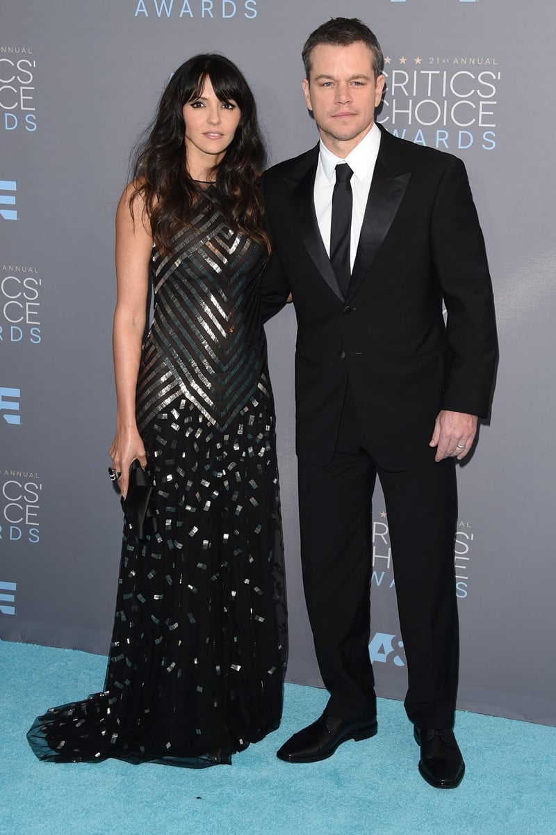 Luciana Barroso and Matt Damon