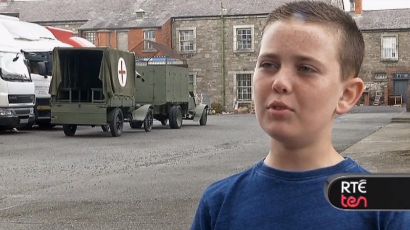 Jason Cullen on the set of Rebellion