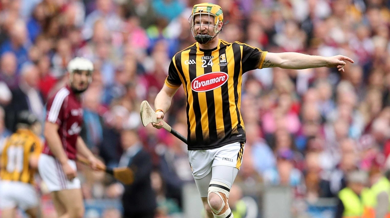 Richie Power on his last appearance at Croke Park with the Cats, his left knee heavily strapped