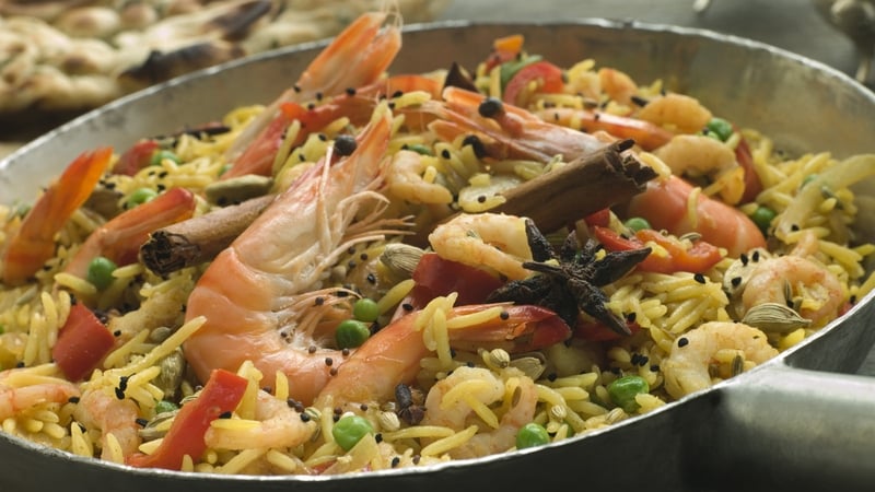 Spicy Mango Coconut Prawns