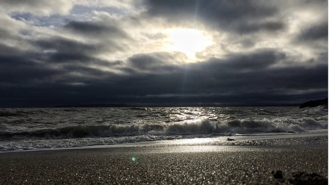 A view from Tower Bay beach in Portrane, Co Dublin (Pic: Enda Dwyer)