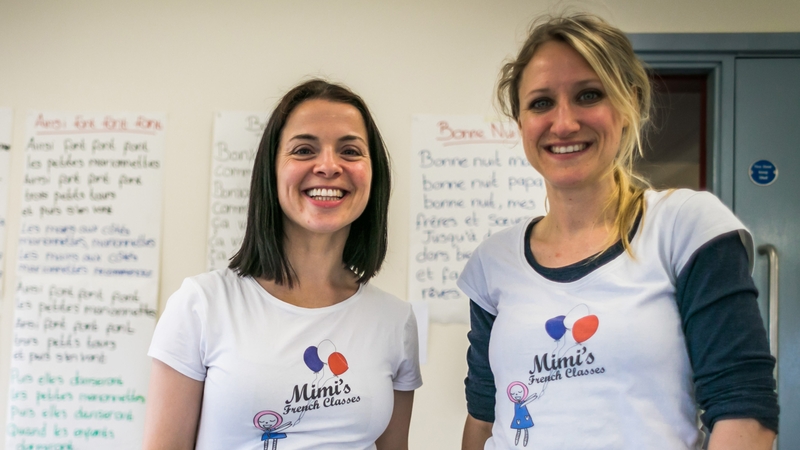 Mimi's French Classes creators Angie Canavan (l) and Hélène Giacometti