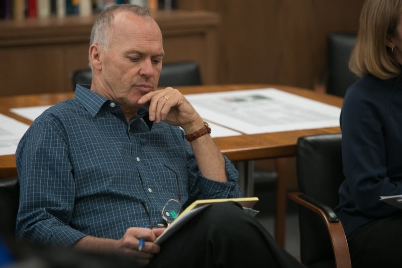 Michael Keaton plays Editor, Walter Robinson, in Spotlight