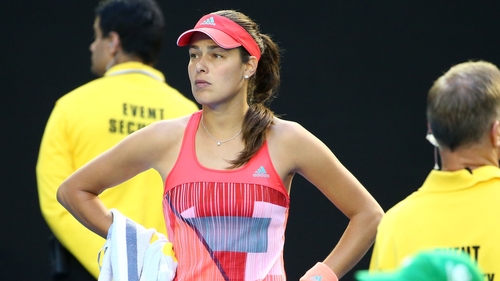 Ana Ivanovic was a set up when the match was halted