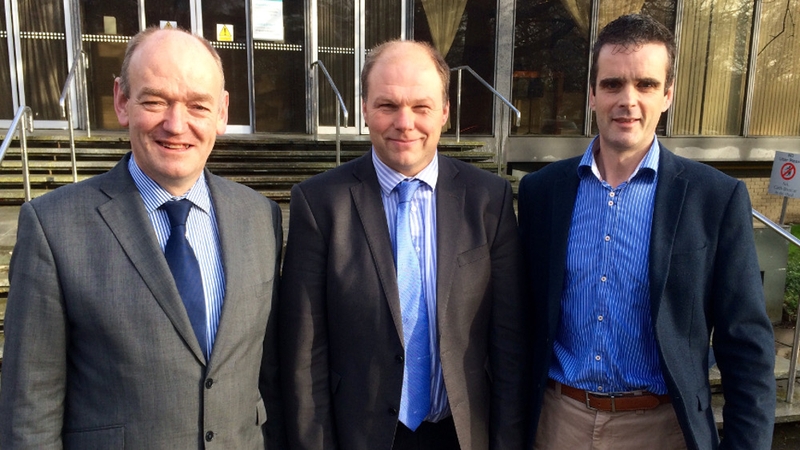 Three candidates are in the running for the organisation's presidency - Flor McCarthy, Henry Burns and Joe Healy (L-R)