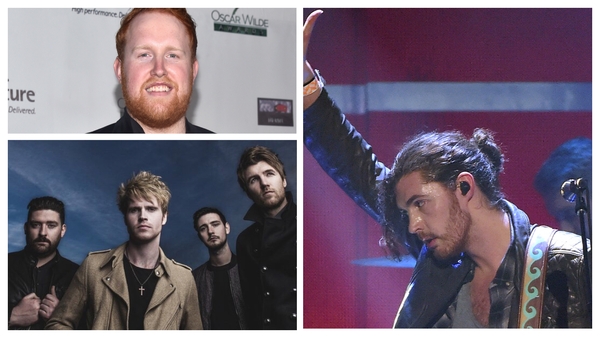 (Clockwise from top) Gavin James, Hozier and Kodaline - On 10-strong shortlist