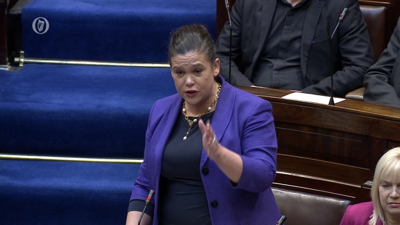 Mary Lou McDonald hit out at the Labour party today