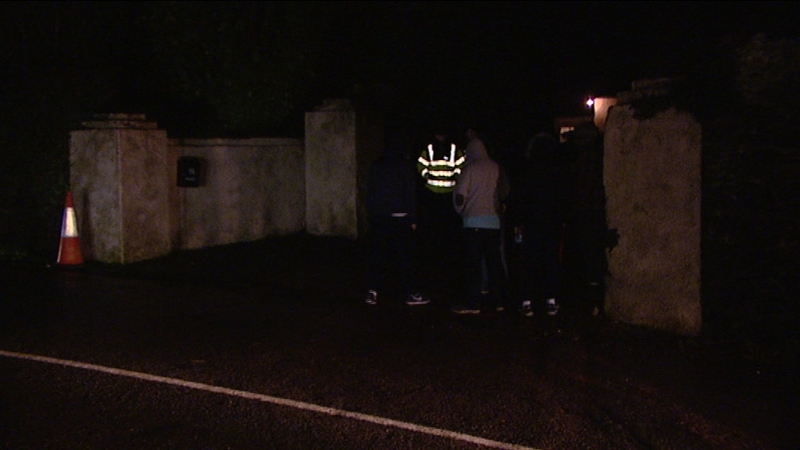 The body has been removed from the scene