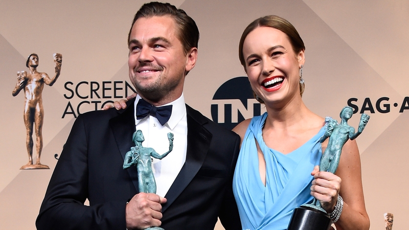 Leonardo DiCaprio and Brie Larson