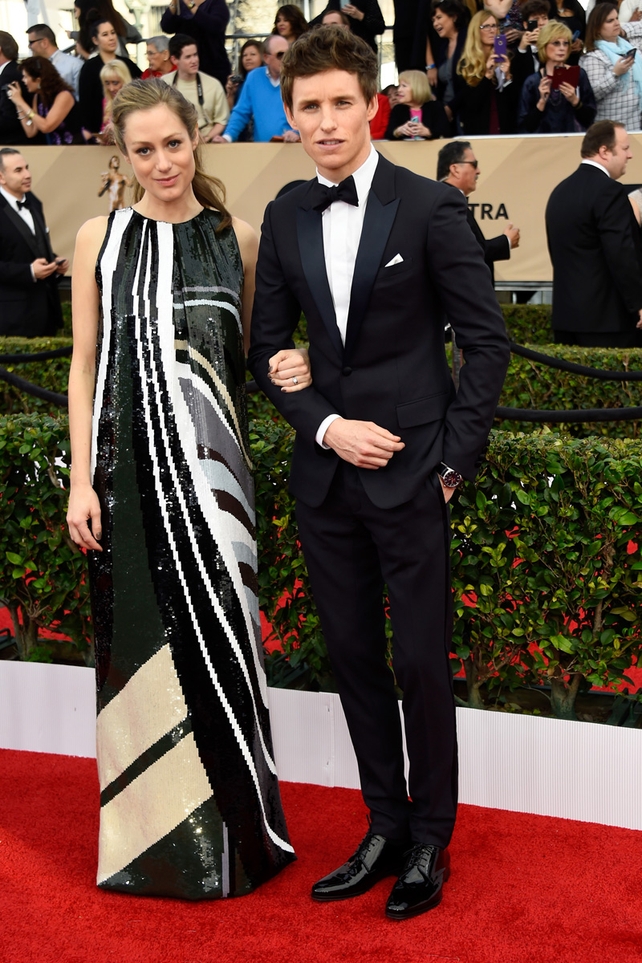 Hannah Bagshawe and Eddie Redmayne