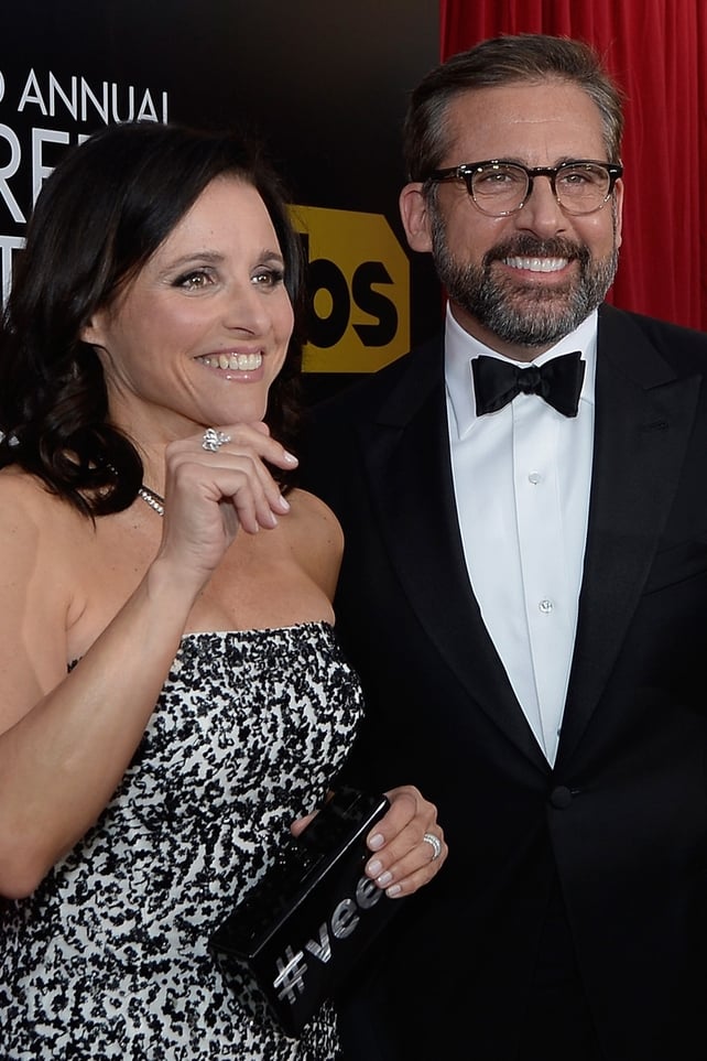 Julia Louis Dreyfus and Steve Carell