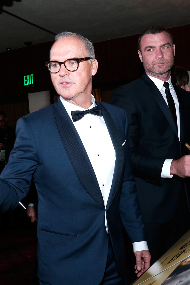 Michael Keaton and Liev Schreiber