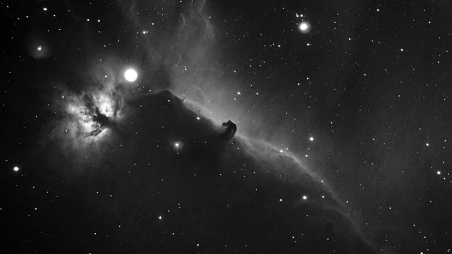 The Flame Nebula & Horsehead Nebula: Taken in Glasnevin, Dublin about 1,500 light years distant (Pic: John Dolan)