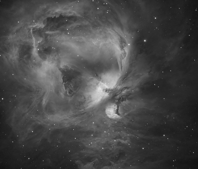 M42 H-alpha: The Orion Nebula taken by Carl O'Beirne in Balbriggan, Co Dublin