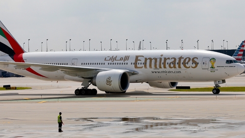 The Dubai-based company said net profit at its airline business plunged 82% in the year to March