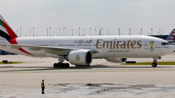 The Dubai-based company said net profit at its airline business plunged 82% in the year to March
